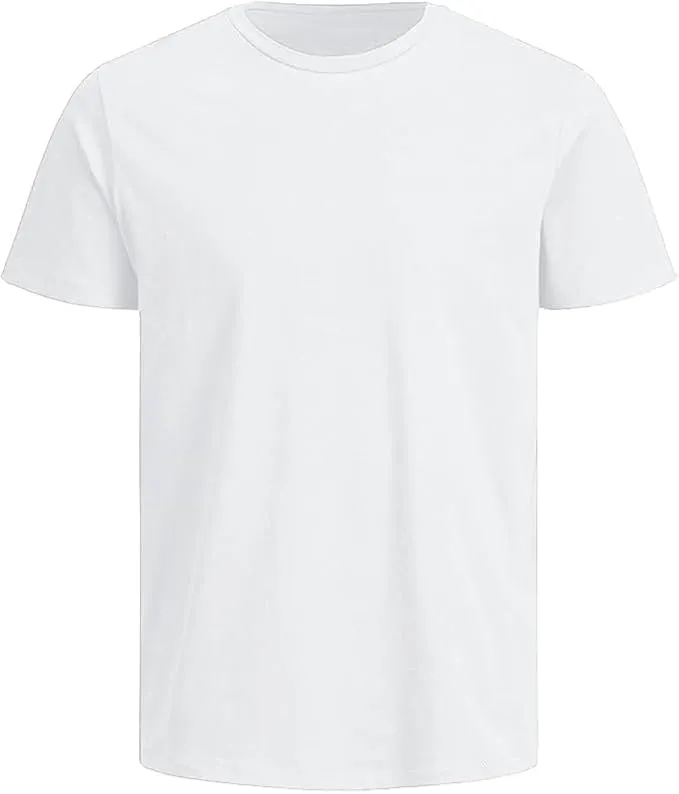 ISTANBUL MODEL Men’s Plain T-Shirt, Round Neck Short Sleeve Tee, 95% Cotton & 5% Lycra Stretch, Regular Fit, Pack of 1